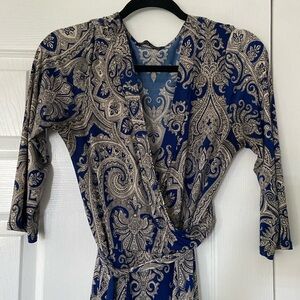 Janette Fashion faux wrap dress - large